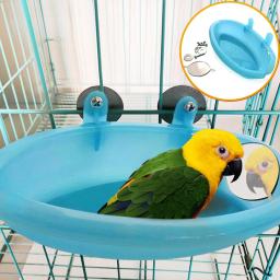 Pet Bird Bath Cage Com Espelho, Banheira De Papagaio, Caixa De Chuveiro, Pequenos Brinquedos, Pet Acessórios, 1 Pc - Image 4