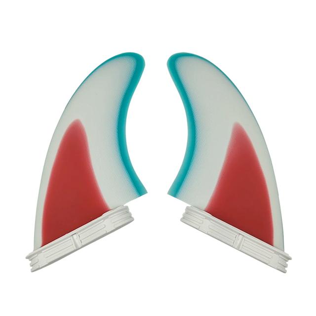 Conjunto de Quilhas UPSURF Twin Fins para Surf Fish e Estabilizador Funboard FCS 2