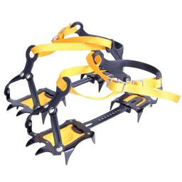 Grampos de aço inoxidável empacotadas 10 dentes Kits de escalada de gelo ajustável com bolsa de transporte, caminhadas, pesca, jogging, 1 par - Image 6