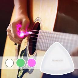 Palheta de guitarra brilhante com led, palhetas exclusivas para baixo, guitarra elétrica, bandolim e baixo, palheta luminosa de toque - Image 1