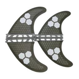 Único Tab Base Quad Fin Set, Aletas de prancha de fibra de vidro, Honeycomb Surf Fin G5 com GX, 4 Pcs Fins - Image 4