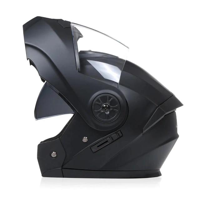 Capacete Integral Flip Up Dupla Lente Unissex para Motocross e Corrida - 1 Unidade