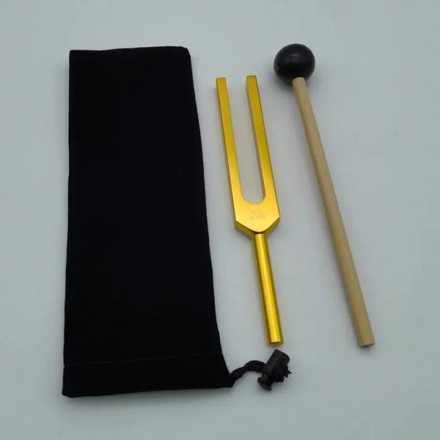 Conjunto de Terapia Som Cura para Chakras com Diapasão, Instrumento Musical e Acessórios para Meditação