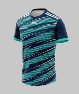3D Impresso Sports T-shirt para Adultos, Em Torno Do Pescoço, Respirável, Futebol Match, Camisa Solta, Novidade - Image 4