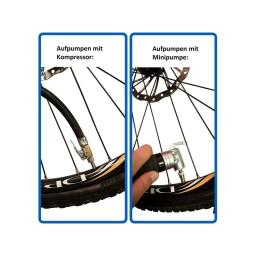 Cobre bicicleta válvula adaptador conjunto, bicicleta pneu bomba adaptador Kit, Inflator bomba acessório, 1 conjunto, 15pcs, novo - Image 6