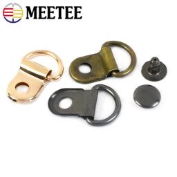 5/10/20 conjuntos 9*14mm metal d anel fivela prego parafuso mosquetão sapatos saco cinta cinto de couro fecho snap gancho artesanato acessório de costura - Image 4