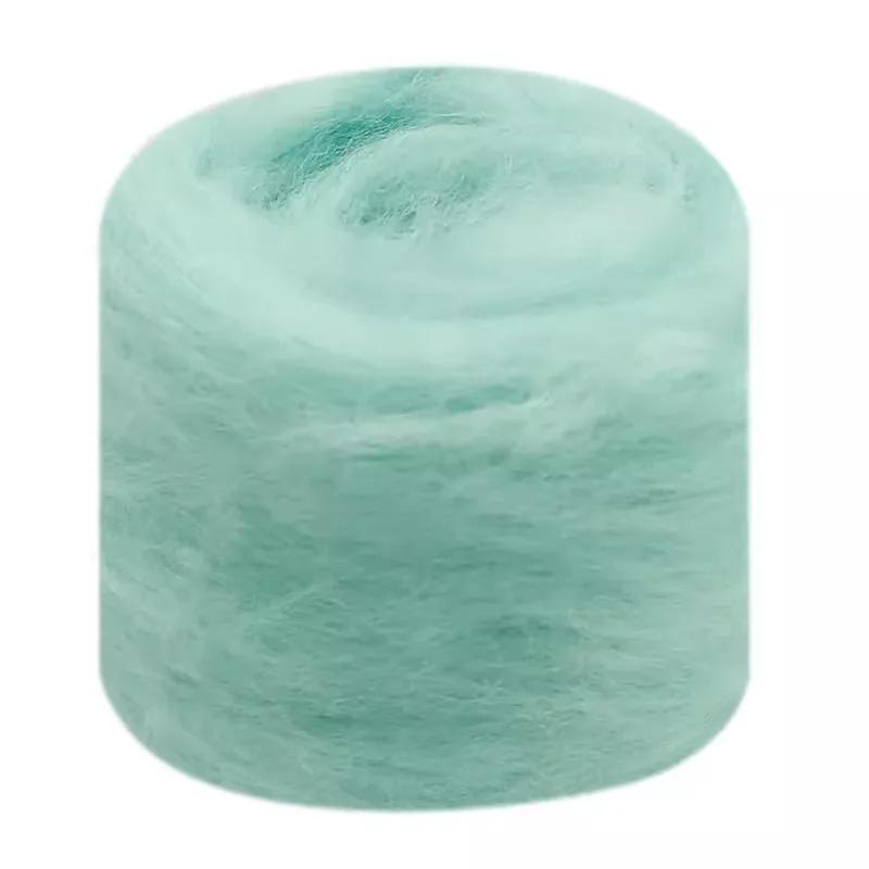 Fibra de lã para feltragem por agulha, feltragem úmida, fiação artesanal, materiais artesanais, série de cores verdes jovens, 66S - Image 1