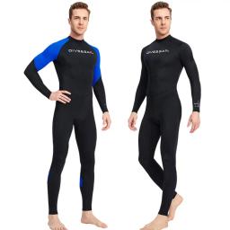 Protetor solar fino roupa de banho surf mergulho terno upf50 + manga longa uma peça wetsuit masculino mergulho subaquático maiô - Image 3