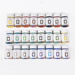 Pigmentos Cerâmicos Esmaltes Concentrados, 24 Cores, Cerâmica, Aquarela, Pintura, Colorir, Acrílico, 50g por Garrafa - Image 2