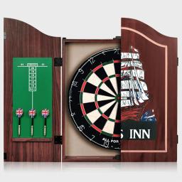 SJ-Wooden Dart Board Set para Treinamento de Competição, luxo SJ dardos para adultos, 18 Polegada Dart Board - Image 1