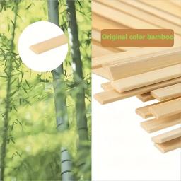 10 tiras de bambu dos pces, varas de artesanato, fatias de suprimentos para trabalhar madeira para modelos de construção e diy, protetores de plantio de plantas em vasos - Image 4