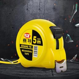 Fita métrica retrátil automática, material de aço inoxidável, fita de aço, ferramentas para madeira, 5 m - Image 2