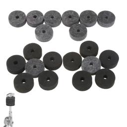 10 pçs tambor kit cymbal fatias almofadas de feltro proteção efeito percussão acessórios do instrumento reduzir a colisão da chapa metálica do rádio - Image 3
