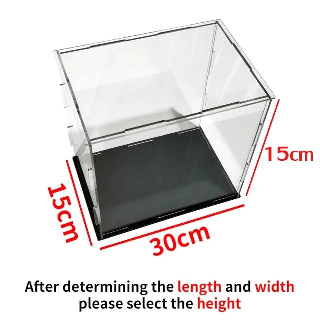 Vitrine Transparente para Colecionáveis: Caixa de Acrílico para Action Figures e Organização de Brinquedos em 6 Tamanhos