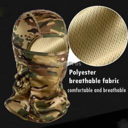 Balaclava camuflada tática, máscara facial completa para caça ao ar livre, bicicleta, ciclismo, bandana, pescoço, combate, airsoft - Image 5