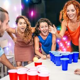 1 conjunto, conjunto de brinquedos de jogo de cerveja pong com canecas de cerveja e bolas de ping pong, suprimentos de jogos de beber para festa de reunião ao ar livre, natal - Image 5