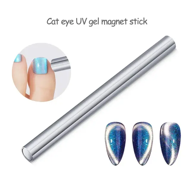 Caneta Magnética Cat Eye para Gel UV: Verniz Multi-Funcional para Manicure Artística e Francesa