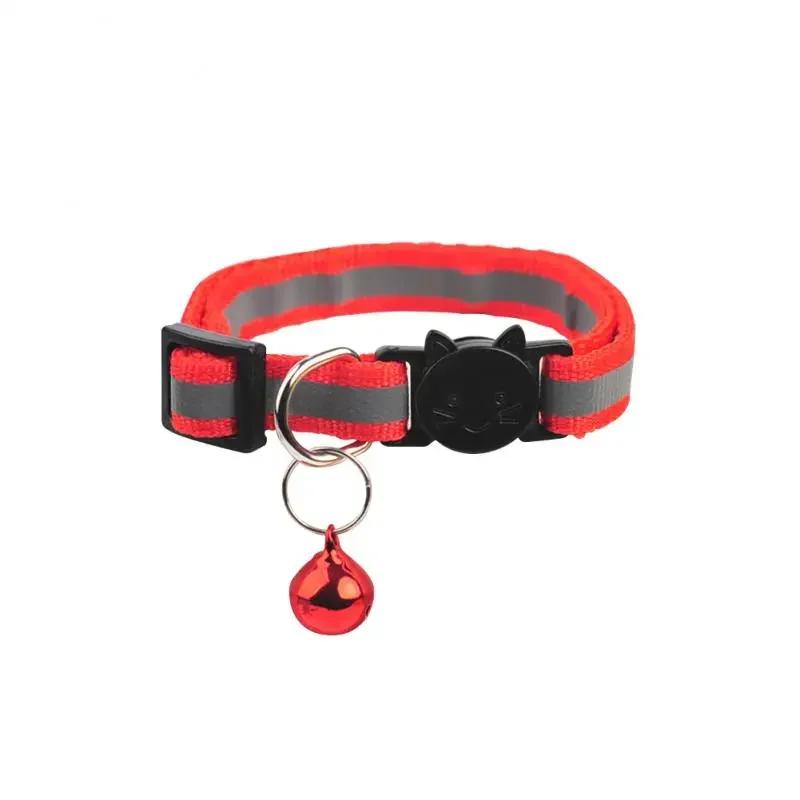 Coleira reflexiva ajustável de gato e cachorro, Cartoon Cat Head Pet Collar, Colar Pet, Acessórios de moda, 1pc - Image 1