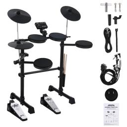 Kit de Bateria Eletrônica para Adultos Iniciantes, Kit Eletrônico com 144 Sons, Pedais Hi-Hat, 8 PCs - Image 6