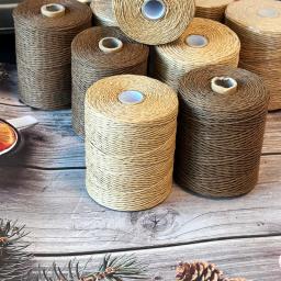 Papel De Palha De Fio De Raffia Fibra De Linho Natural Para Crochet Artesanato Material De Tricô De Mão Chapéu De Verão Bolsa Cesta Cobertor - Image 1