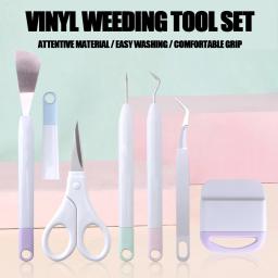 Ferramentas de capina de vinil para vinil, acessórios diy, kit de ferramentas de artesanato de precisão para máquina de corte, silhueta, tesoura oracal - Image 6