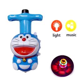 12 Pçs/caixa Pokemon Anime Kawaii Pika Chuka LED Spinning Top Luz Piscando Música Lançador Brilho À Noite Girando Miúdo GIft Brinquedos - Image 3