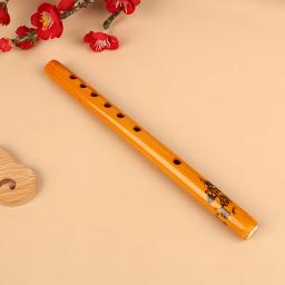 Flauta de bambu tradicional chinesa, 6 buracos, vertical, para iniciante, para estudante, instrumento musical, cor de madeira, 1pc - Image 4