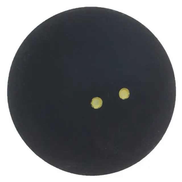 Bola de Squash Profissional Redonda de Baixa Velocidade e Elasticidade, Ideal para Treinos, 2 Pontos Amarelos, 4cm, Durável e Desportiva