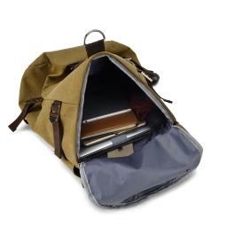 Bolsa de viagem de grande capacidade masculina mochila de alpinismo bolsa de ombro balde de lona moda alça macia - Image 6