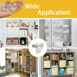 100-10 pces prateleira transparente studs estacas de plástico laminado suporte armário guarda-roupa prateleiras suportes móveis ferragem suportes fixos - Image 4