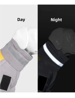 Jaqueta acolchoada reflexiva impermeável do zíper para cães, revestimento quente, roupa do animal de estimação, roupas windproof, inverno - Image 3