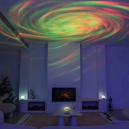 Projetor Céu Estrelado para Quarto, Luzes de Festa de Férias, 5V, USB, Controle Remoto, DMX, Som Ativo, 7 Modos, Luz Noturna, Decoração de Natal - Image 2