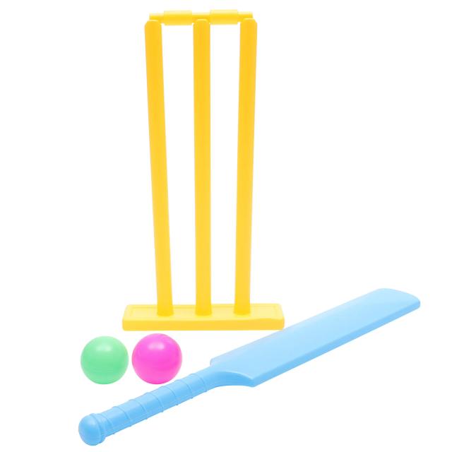 Conjunto de Críquete Infantil para Jardim com Bastão e Estacas - Jogos de Esporte para Pais e Filhos, Ideal para Iniciantes e Presentes