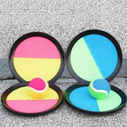 1 conjunto crianças otário bola pegajosa brinquedo esportes ao ar livre pegar bola jogo conjunto jogar e pegar pai-filho brinquedos interativos ao ar livre - Image 5