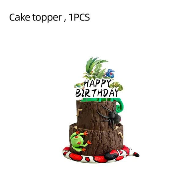 Réptil Decoração de Festa, Lagarto, Serpente, Crocodilo, Copos De Papel, Pratos, Guardanapos, Toalha De Mesa, Balões para Criança, Menino, Baby Shower - Image 1