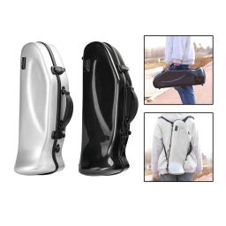 Trompete caso caixa de instrumentos musicais mochila estojo de transporte portátil fibra de carbono ajustável bolsa de ombro caso instrumento vento - Image 5