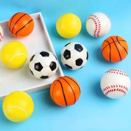 Bola de esponja sólida para crianças, bola macia, para esportes, basquete, futebol, descompressão, bola pit, kabamaBrinquedos, 1 parte - Image 3