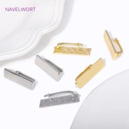 18K banhado a ouro retângulo brinco fecho ganchos, prendedores de metal, brinco DIY fazendo acessórios, prendedores na moda, Leverback - Image 4