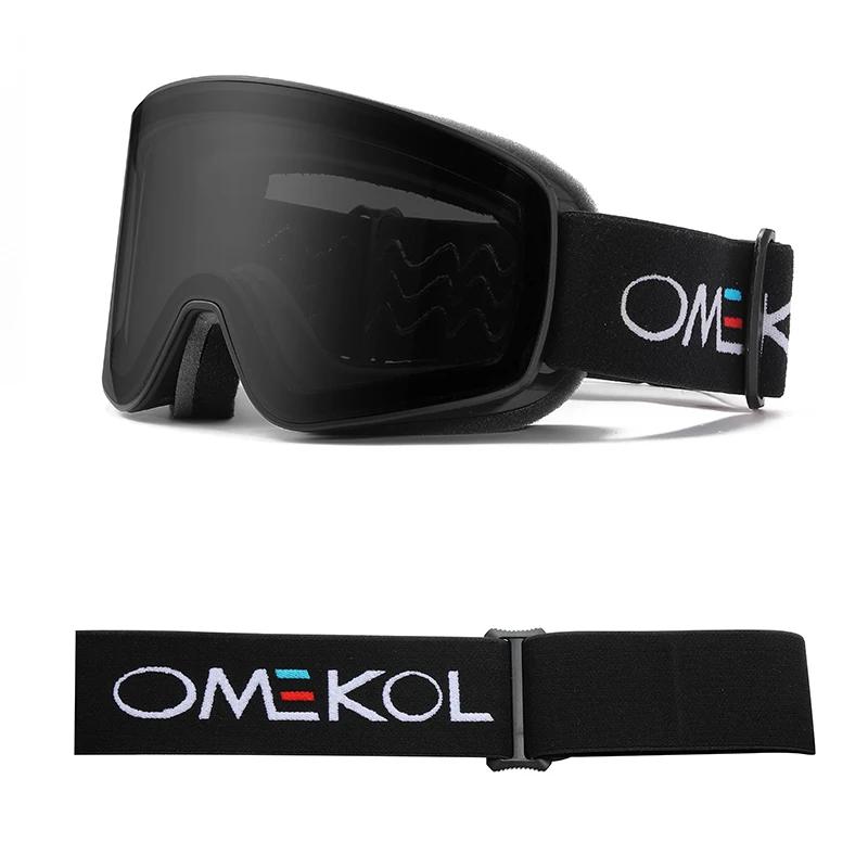 OMEKOL NOVAS Camadas Duplas Anti-Nvoeiro Óculos de Esqui Snowmobile Óculos Esporte Ao Ar Livre Neve Snowboard Óculos - Image 1
