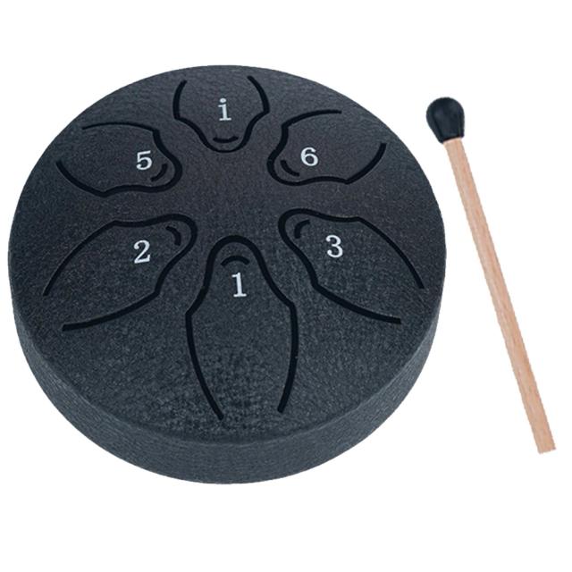 Tambor de Chuva para Meditação e Yoga - Instrumento de Percussão Original com 6 Notas para Presentear