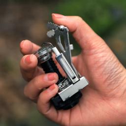 Ultraleve mini fogão de acampamento aquecedor tudo-em-um fogão a gás dobrável panelas ao ar livre perfeito para piqueniques, cozinhar e caminhadas - Image 5