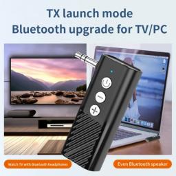 3 em 1 bluetooth 5.3 transmissor receptor adaptador 3.5mm aux jack para alto-falantes do carro receptor de música áudio suporte tf cartão jogar volta - Image 3