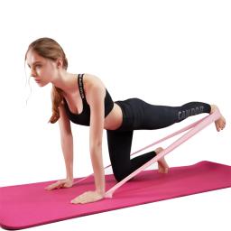 Faixa de resistência exercício fitness treinamento banda elástica borracha natural em casa ginásio equipamentos do esporte yoga pilates estiramento 1.5m - Image 3