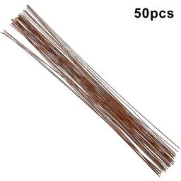 Fio Floral flexível embrulhado para Bouquet Hule, Simulação flores, Artesanato Embrulho, 20 Gauge, 50pcs - Image 3