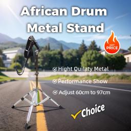 Suporte de tambor com acessórios ajustáveis, suporte de instrumento antiderrapante, Snare Drum, Africano Drum Stand, pandeiro - Image 1