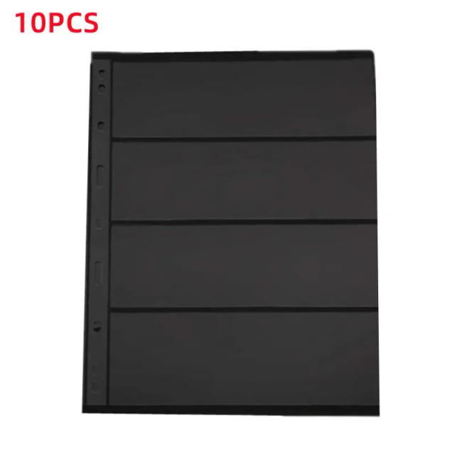 Conjunto de 10 Selos de Grade para Álbum com Folhas de PVC Soltas para Coleção de Selos