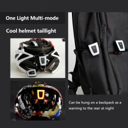 Luz traseira recarregável para bicicletas, Luzes traseiras LED Saddle, Luz do capacete de ciclismo, Lanterna USB, Acessórios de segurança - Image 3