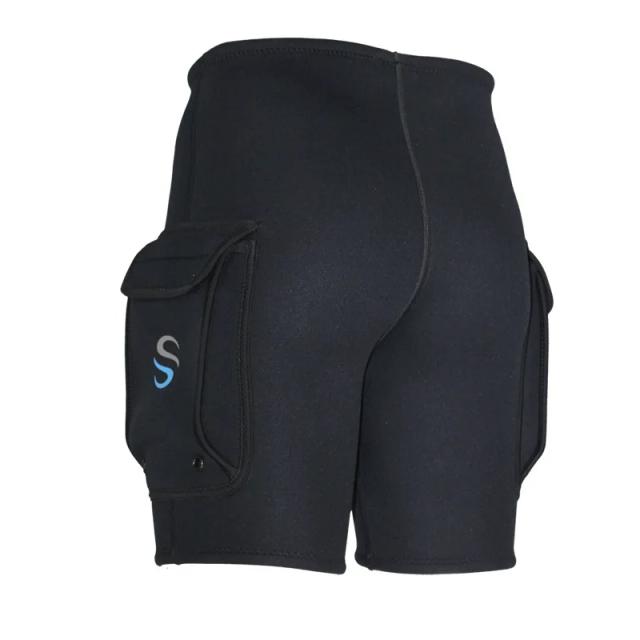 Shorts de Neoprene SLINX para Mergulho e Surf - Calças Submersíveis Pretas de 3mm para Snorkeling e Equipamento Aquático