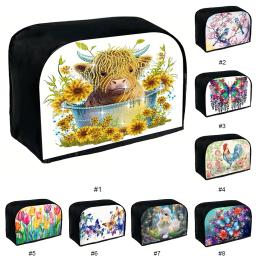 Kits de Pintura Diamante para Adultos, DIY Canvas Art, Pão Tampa Da Máquina, Dustproof Toaster, Tamanho 33.5x21.6x24cm, 1 ou 2Set - Image 2