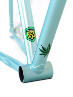 Quadro bicicleta retro Steel853, engrenagem fixa, azul, PIZZ-E1 - Image 3